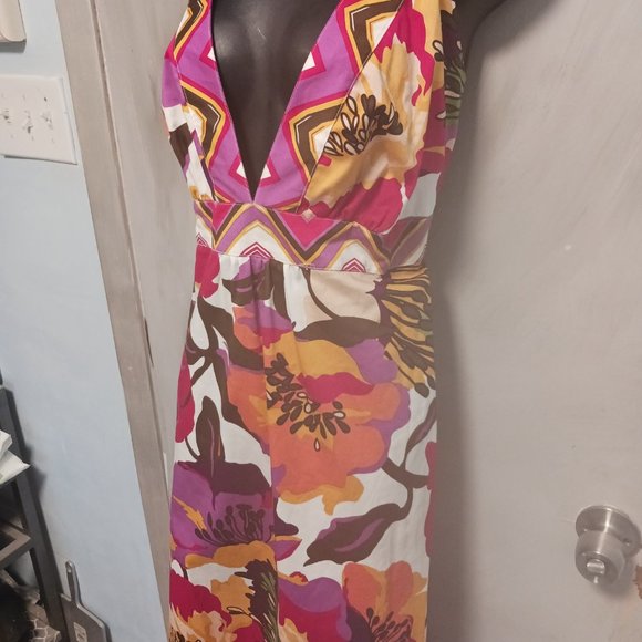 a.n.a  cool cotton floral dress - Picture 9 of 9